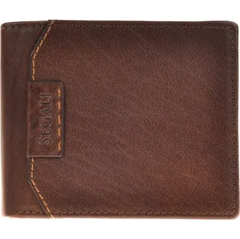 Peněženka SEGALI Pánská kožená peněženka 250759 - hnědá