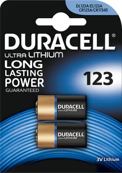 Článková baterie Duracell Ultra DL 123 3V 2 ks