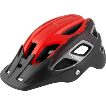 Cyklistická přilba Force Aves MTB červená/černá matná