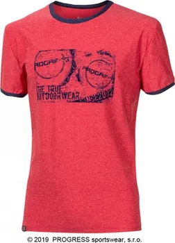Pánské tričko Progress Maverick červený melír