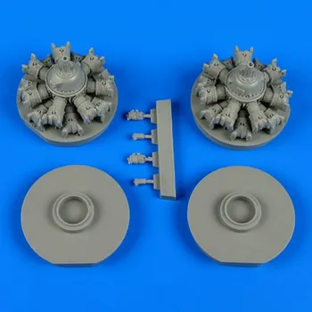 Plastikový model Quickboost 1/48 B-25 Mitchell engines