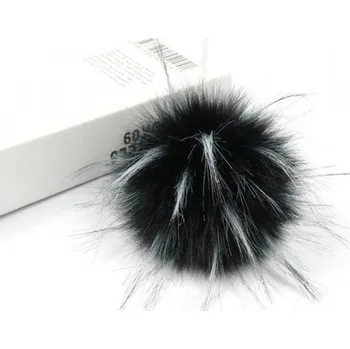 Bambule, bambulka z kožešiny, mýval, černá 10 cm