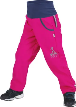 Dívčí kalhoty Unuo Basic fuchsiové s reflexním obrázkem 98-104