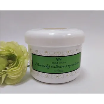 Pleťová maska Yasminka Černé mýdlo - marocký balzám s tymiánem, 300g