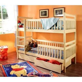 Dětská postel Nábytek PEGAS s.r.o. Dětská patrová postel z masivu ALEXANDR