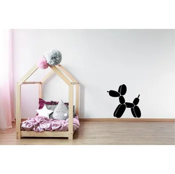 Samolepící dekorace Lepy.cz Samolepka na zeď Pes z balónků Velikost (šířka x výška): 35x35cm, Barevná varianta: Světle hnědá