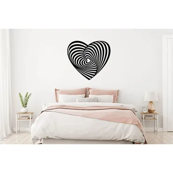 Samolepící dekorace Lepy.cz Samolepka na zeď Srdce - abstrakt Velikost (šířka x výška): 45x41cm, Barevná varianta: Karafiátová růžová