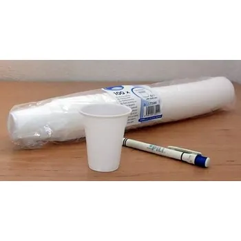 Jednorázové nádobí Kelímek 0,10l bílý PP 100ks ochutnávky