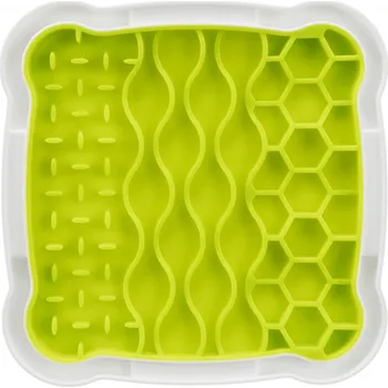 lízací podložka Trixie Lick'n'Snack lízací podložka 20 x 20 cm bílá/zelená