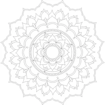 Radost v písku Šablona na pískování mandala Radost (56) Varianta: 420 x 420 mm