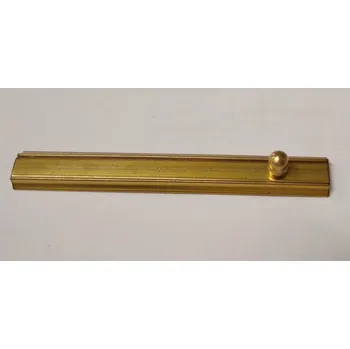 Dveřní kování Zástrč mosazná nábytková 100mm - masivní