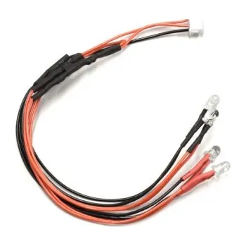 RC vybavení Mini-Z: LED Light Unit Set, Clear & Red (I.C.S. Connector)