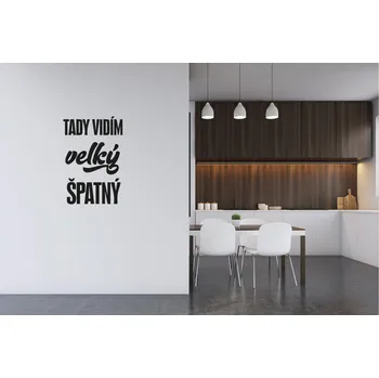 Samolepící dekorace Lepy.cz Samolepka na zeď Velký špatný Velikost (šířka x výška): 60x89cm, Barevná varianta: Světle růžová