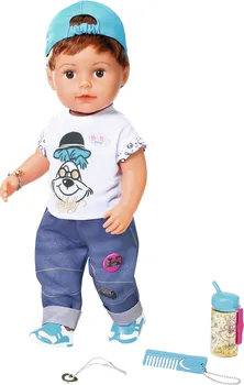 Panenka Zapf Creation Baby Born Soft Touch starší bratříček s kšiltovkou 43 cm