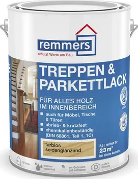 Lak na dřevo Remmers Treppen & Parkettlack 2,5 l Farblos matný