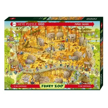 Puzzle Heye Puzzle Šílená Zoo Afrika 1000 dílků