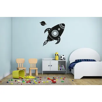 Samolepící dekorace Lepy.cz Samolepka na zeď Raketa Velikost (šířka x výška): 30x30cm, Barevná varianta: Světle zelená