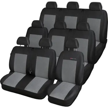 Potah sedadla Automega Autopotahy PEUGEOT EXPERT III, 9 MÍST, 1+2,2+1,3, od r. 2016, šedo černé