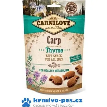 Pamlsek pro psa Carnilove dog Carp & thyme 200 g