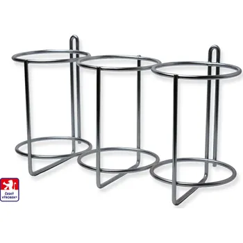 Košík na láhev UVAX Držák na 3 ks PET lahve 2 l Barva: Pozink