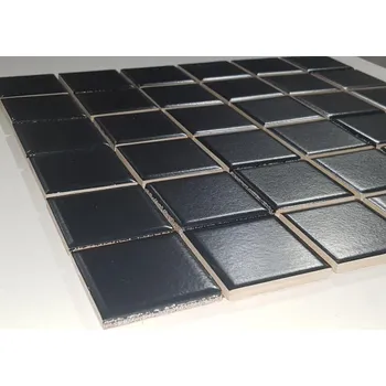 Obklad Mozaika černá 30x30cm celá plástev, 36 kusů, matná