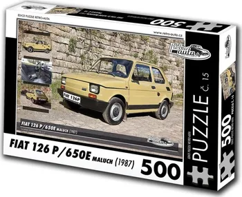 Puzzle KB Barko Retro-Auta Fiat 126 P/650E Maluch (1987) 500 dílků