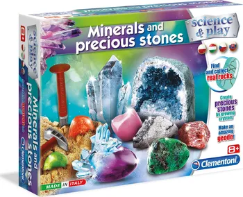 Dětská vědecká sada Clementoni Dětská laboratoř Minerály a vzácké kameny