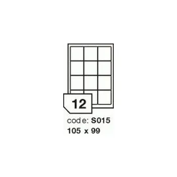 Samolepící etiketa Lesklé čiré laser etikety Rayfilm R0400.S015A, 105x99 mm, 100 listů SRA3, 2400 etiket