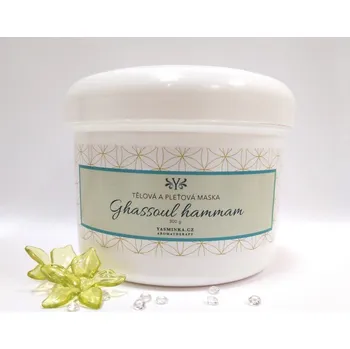 Pleťová maska Yasminka Ghassoul Hammam - tělová a pleťová maska, 300g
