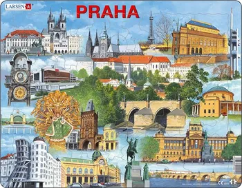 Puzzle Larsen Praha Nejzajímavěší atrakce 66 dílků