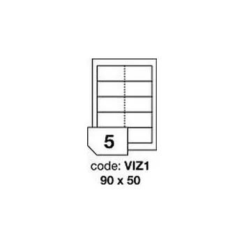 Kancelářské potřeby Bílé lesklé laser etikety Rayfilm R0119.VIZ1F, 180x50 mm, 1.000 listů A4, 5000 etiket
