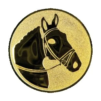 Emblém kůň Barva: bronz, Průměr: 2,5 cm