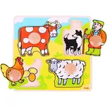 Bigjigs Toys Vkládací puzzle Farma 4…