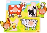 Bigjigs Toys Vkládací puzzle Farma 4…