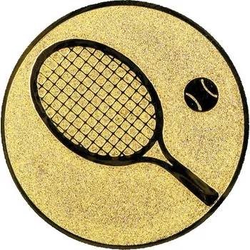 Emblém tenis Barva: zlato, Průměr: 2,5 cm