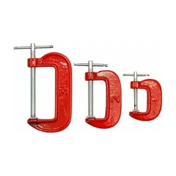 Truhlářská svěrka C svěrka lehká ocel 25mm-50mm-75mm rozevření , sada malých svěrek C z