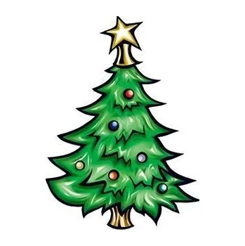 Odstranitelné tetování Vánoční stromeček - nalepovací tetování