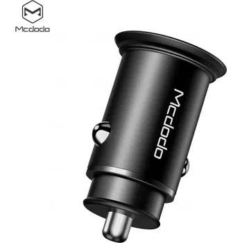 Mcdodo autonabíječka Speed serie USB / USB C Power Delivery, 5A, bez kabelu, černá