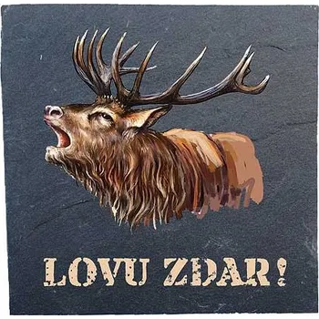 Bohemia Gifts Kameninové podtácky 2 ks 10x10cm - pro myslivce