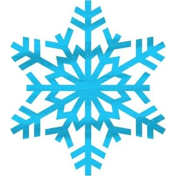 Odstranitelné tetování Metalická sněhová vločka - nalepovací tetování