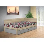 Nabytekmorava Válenda s úložným prostorem Iveta 110 HIT Barva: D.Sonoma/ Mega 015 bordo, PROVEDENÍ ČEL: pravé