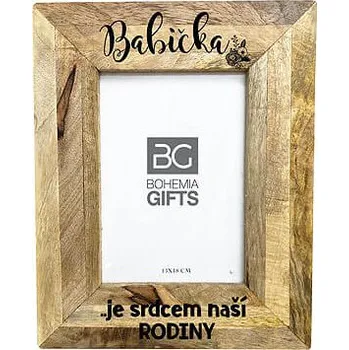 Fotoalbum Bohemia Gifts Fotorámeček na fotografii /13*18 cm/ - Babička je srdcem naší rodiny
