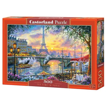 Puzzle Castorland Čas na čaj v Paříži 500 dílků
