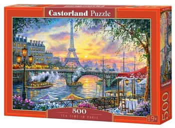 Puzzle Castorland Čas na čaj v Paříži 500 dílků