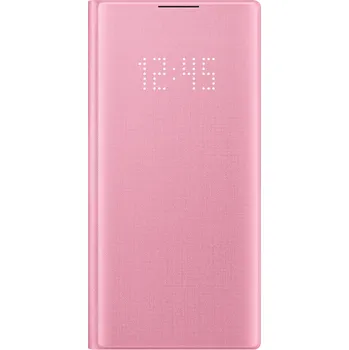 Pouzdro na mobilní telefon Samsung Flip Cover LED View pro Galaxy Note 10 růžové