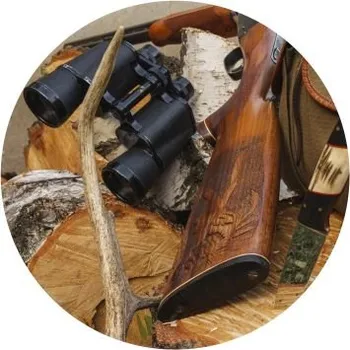 Emblém myslivost Barva: barevný, Průměr: 2,5 cm