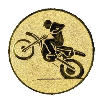 Emblém motokros Barva: bronz, Průměr: 2,5 cm