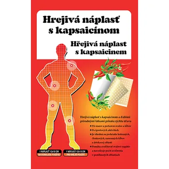 Náplast Topvet Náplast hřejivá s kapsaicinem 12 x 18 cm 1ks