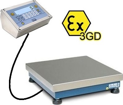 váha DINI ARGEO TT 6kg/1g, 330x330mm, ATEX3GD (váha do prostředí Ex, zóna 2 a 22)