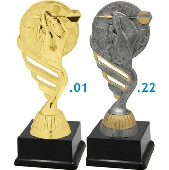 Figurka šipky Barva: Zlatá, Výška: 16 cm